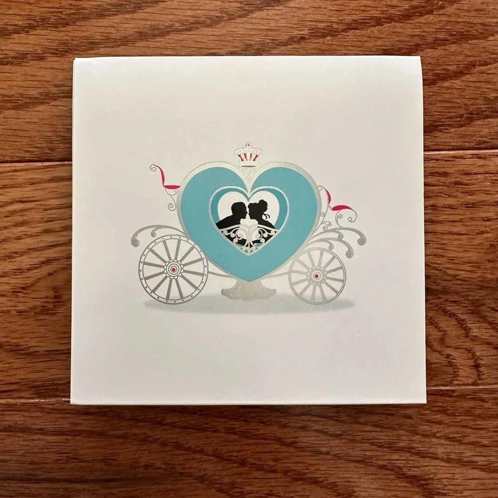 New Valentine's Day 3D Card PARALLEL LINES “Castle Wedding” with envelope.